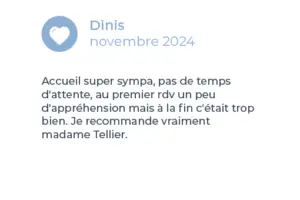 Avis client sur les séances de Delphine Tellier, sophrologue et hypnothérapeute à Luxembourg